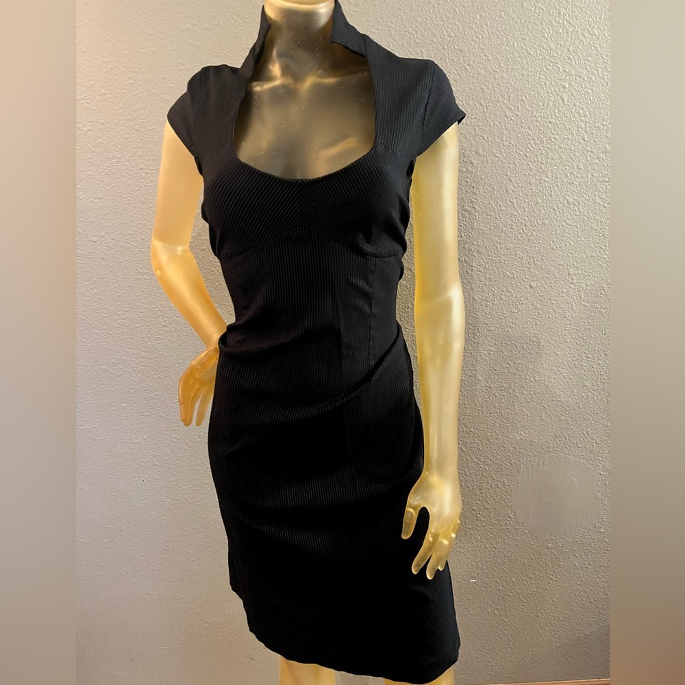 Women’s pinstripe bodycon dress